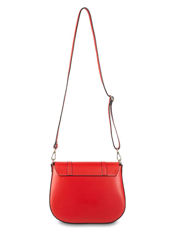 maison héritage PARIS Leder-Umhängetasche "Tex" in Rot - (B)25 x (H)19 x (T)9 cm
