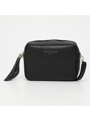 maison héritage PARIS Leren schoudertas "Grand Gaby" zwart - (B)24 x (H)18 x (D)7 cm