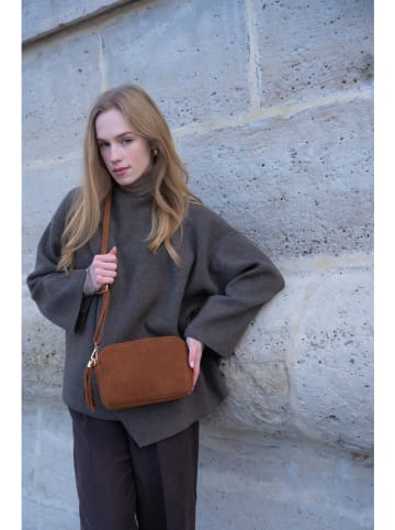 maison héritage PARIS Schoudertas "Gaby" lichtbruin - (B)24 x (H)18 x (D)7 cm