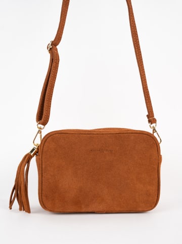 maison héritage PARIS Schoudertas "Gaby" lichtbruin - (B)24 x (H)18 x (D)7 cm