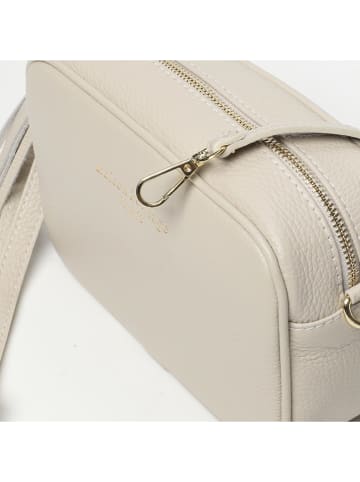 maison héritage PARIS Leder-Umhängetasche "Gaby" in Creme - (B)28 x (H)22 x (T)8 cm
