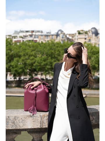 maison héritage PARIS Leren handtas "Jila" bordeaux - (B)26 x (H)29 x (D)13 cm