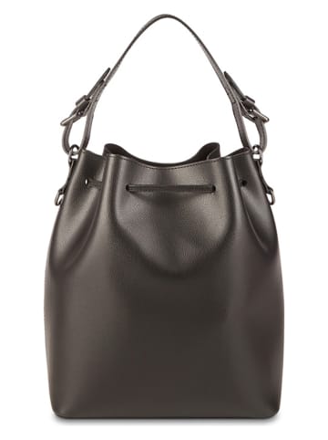 maison héritage PARIS Leder-Schultertasche "Jila" in Schwarz - (B)26 x (H)29 x (T)13 cm