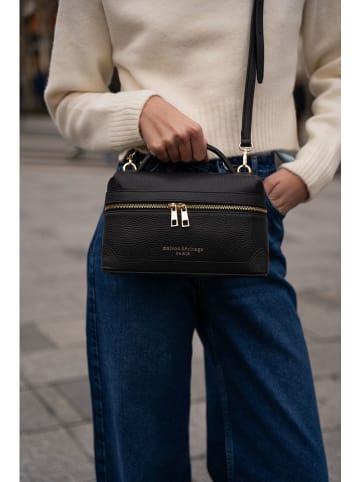 maison héritage PARIS Leren handtas "Simos" zwart - (B)25 x (H)22 x (D)10 cm