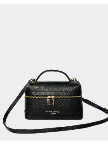 maison héritage PARIS Leren handtas "Simos" zwart - (B)25 x (H)22 x (D)10 cm