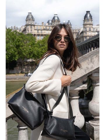 maison héritage PARIS Leren schoudertas "July" zwart - (B)33 x (H)20 x (D)13 cm