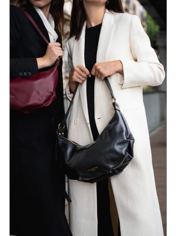 maison héritage PARIS Skórzana torebka "Valle" w kolorze czarnym - 44 x 21 cm