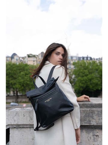 maison héritage PARIS Skórzany plecak "Vale" w kolorze czarnym - 35 x 33 x 11 cm