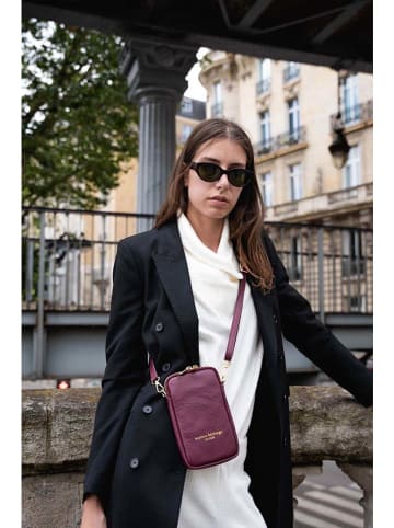 maison héritage PARIS Leren smartphonetas "Laila" bordeaux - (B)11 x (H)18 cm