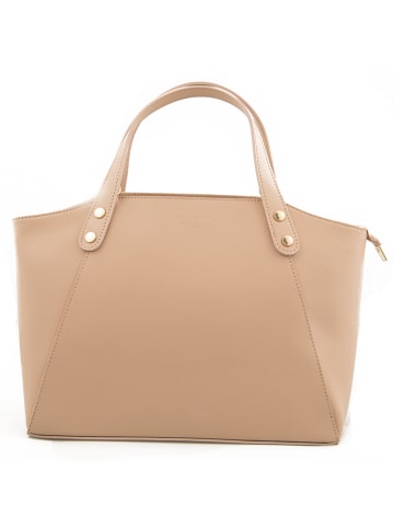 maison héritage PARIS Leren handtas "Parl" beige - (B)29,5 x (H)23,5 x (D)12 cm