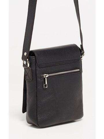 maison héritage PARIS Skórzana torebka "Boli" w kolorze czarnym - 16 x 19 x 4,5 cm