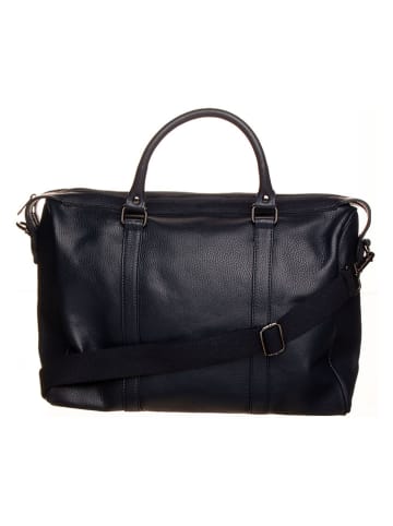maison héritage PARIS Leder-Weekender "Lony" in Dunkelblau - (B)42 x (H)30 x (T)16 cm