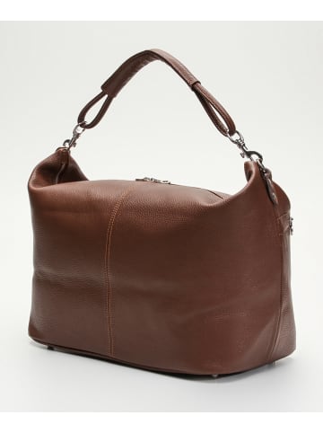 maison héritage PARIS Leder-Weekender "Jax" in Braun - (B)60 x (H)34 x (T)14 cm