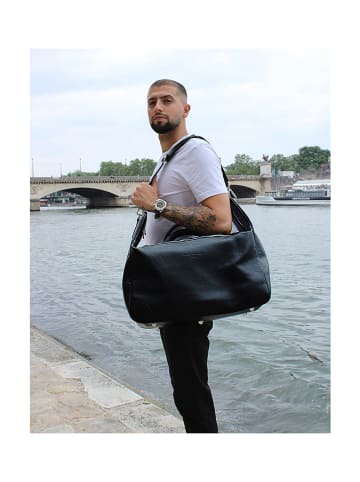 maison héritage PARIS Skórzana torba podróżna "Jax" w kolorze czarnym - 60 x 34 x 14 cm