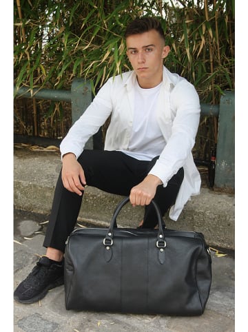 maison héritage PARIS Skórzana torba podróżna "Week" w kolorze czarnym - 52 x 34 x 18 cm