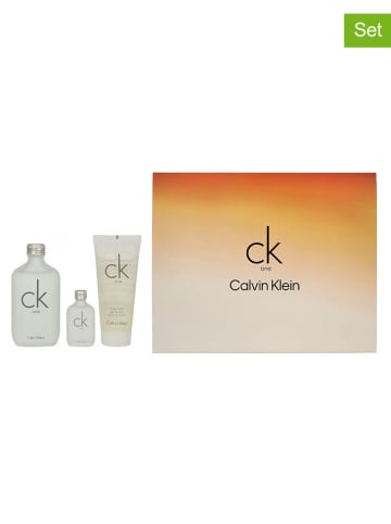 Calvin Klein 3tlg. Set: "CK One" - 2 x EdT und Duschgel