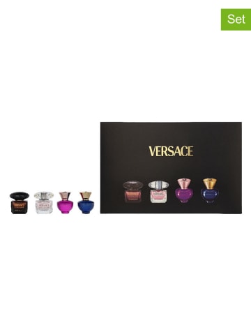 Versace 4tlg. Set: "Versace Miniatures" - 2 x EdT und 2 x EdP, je 5 ml