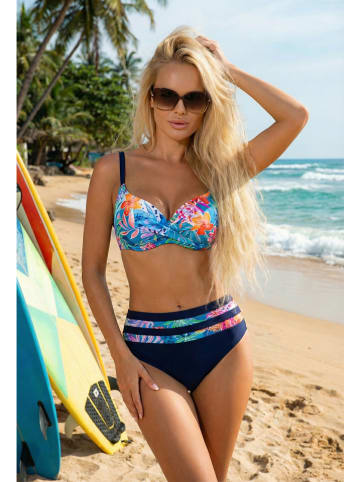 Aquarilla Bikini w kolorze granatowym ze wzorem