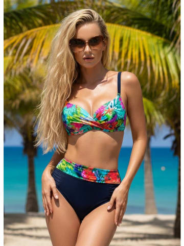 Aquarilla Bikini w kolorze granatowym ze wzorem
