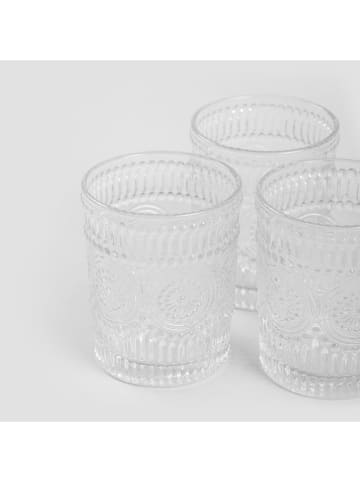 Homla 5-delige set: glazen transparant/beige