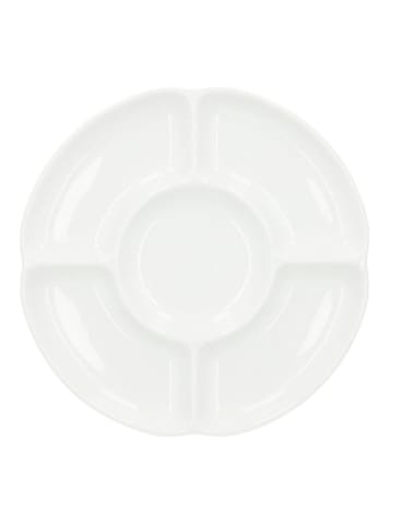 Homla Servierteller "Fabio" in Weiß - Ø 30 cm 