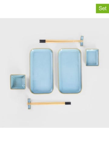 Homla 8tlg. Sushi-Set ''Okinawa'' in Hellblau