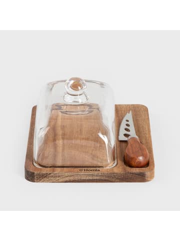 Homla Maselniczka "Carlos" w kolorze brązowym - 18 x 10 x 16 cm