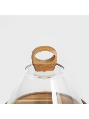 Homla Taca "Lenne" w kolorze jasnobrązowym do serwowania - wys. 19 x Ø 23 cm