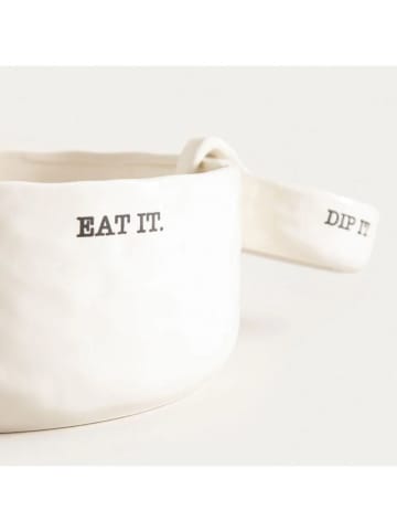 Homla Servierschale "Mink" in Weiß/ Schwarz - Ø 17,5 cm 