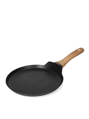 Homla Pfannkuchenpfanne "Albero" in Schwarz/ Hellbraun - Ø 24 cm