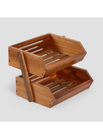 Homla Regał kuchenny "Mooka" w kolorze jasnobrązowym - wys. 30,5 cm