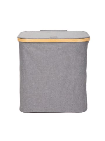 Homla Wäschekorb "Nellie" in Grau - (B)40,5 x (H)42 x (T)32 cm