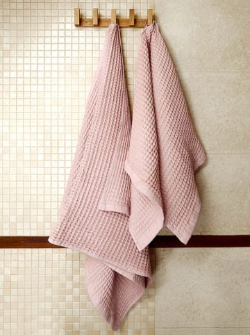 Homla Duschtuch "Vaffel" in Rosa - (L)130 x (B)70 cm