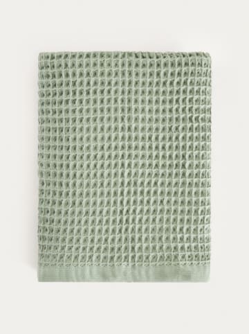 Homla Ręcznik prysznicowy "Vaffel" w kolorze zielonym - 130 x 70 cm