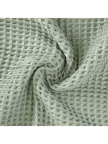 Homla Badhanddoek "Vaffel" groen - (L)130 x (B)70 cm