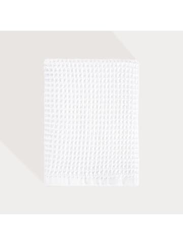 Homla Ręcznik prysznicowy "Vaffel" w kolorze białym - 130 x 70 cm