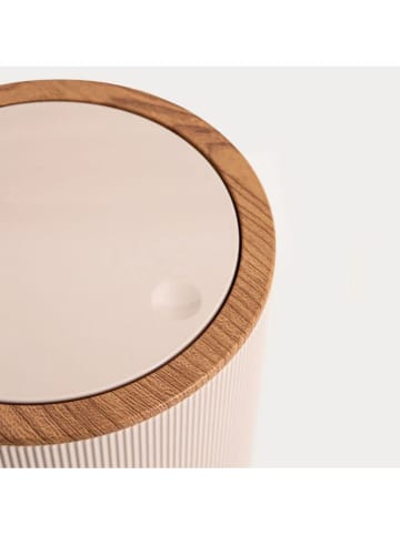 Homla Badkamermand "Diall" beige - (H)22,5 x Ø 19 cm