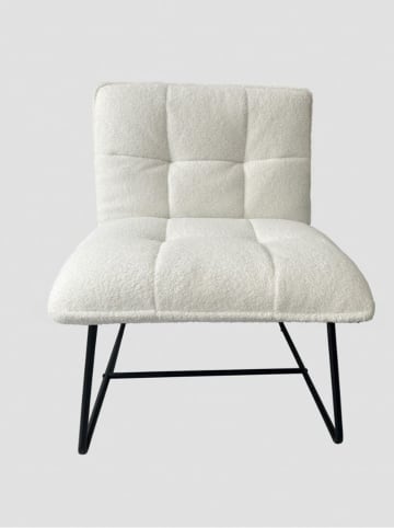 Homla Fauteuil "Nelox" crème/zwart - (B)69 x (H)73 x (D)63 cm
