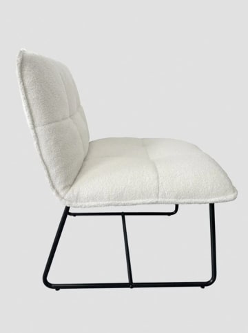 Homla Fauteuil "Nelox" crème/zwart - (B)69 x (H)73 x (D)63 cm