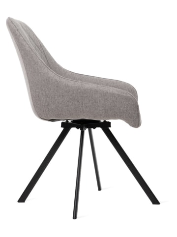 Homla Stuhl "Laurent" in Grau - (B)55 x (H)85 x (T)54 cm