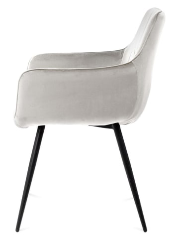 Homla Stoel "Etienne" grijs - (B)56 x (H)86 x (D)61 cm