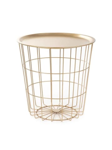 Homla Stolik "Scandi" w kolorze złotym - wys. 40 x Ø 40 cm