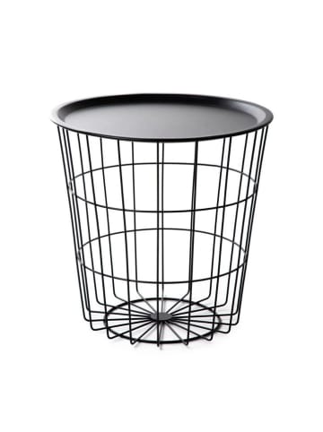 Homla Bijzettafel "Scandi" zwart - (H)40 x Ø 40 cm