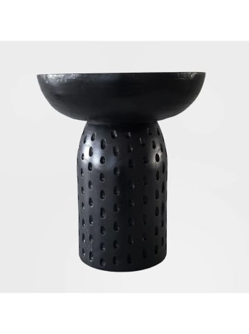 Homla Couchtisch "Charme" in Schwarz - (H)42 x Ø 37 cm 