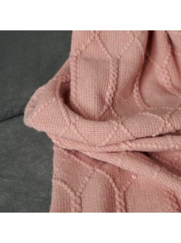 Homla Koc "Loop" w kolorze jasnoróżowym - 170 x 130 cm