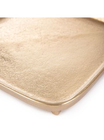 Homla Tablett ''Girona'' in Gold - (L)22 x (B)22 cm