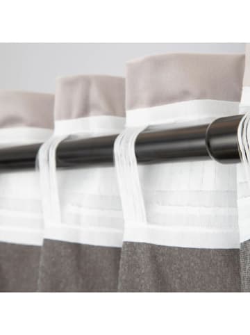 Homla Vorhang "Talla" in Grau - (B)250 x (H)140 cm
