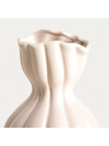 Homla Wazon "Filly" w kolorze kremowym - wys. 25,5 x Ø 14 cm