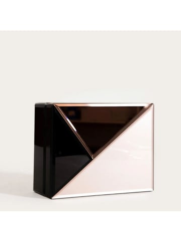 Homla Schmuckkästchen "Amosa" in Schwarz/ Weiß - (B)19 x (H)8 x (T)15 cm