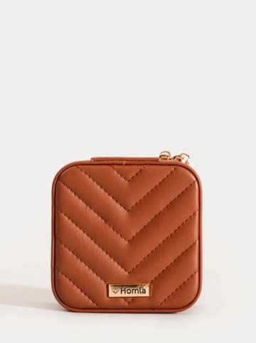 Homla Sieradenkastje "Rinas" bruin - (B)10,5 x (H)5 x (D)10,5 cm